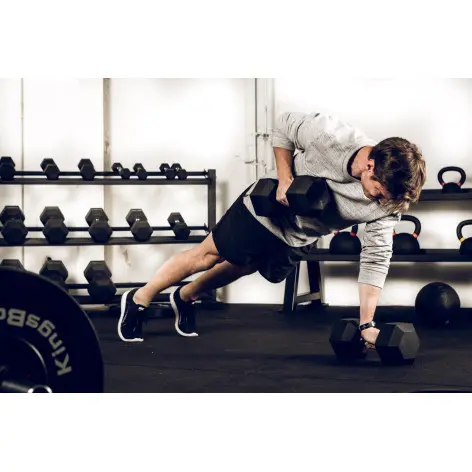 Haltères Hexagonaux de musculation avec poignées antidérapantes - vue 3