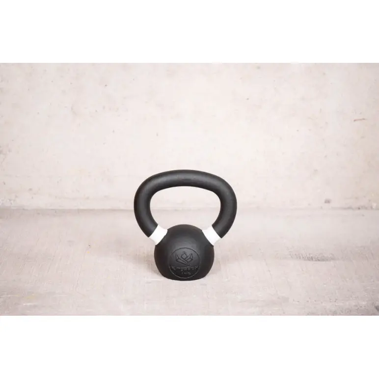 Kettlebells en fonte au design noir pour training en home-gym