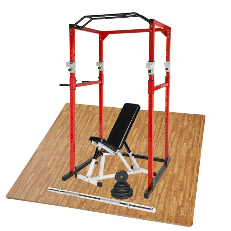 Crosstraining rack cage avec banc réglable et kit poids + barre - vue 2