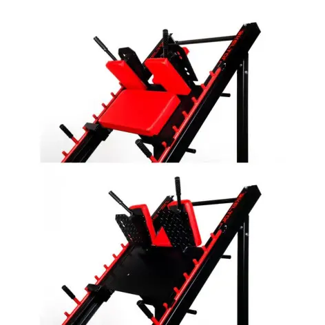 Presse à cuisse et hack à squat professionnelle charge 480 kg max - vue 3