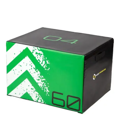 Box plyo jump hauteur 60 cm pour séances de gainage et renforcement musculaire