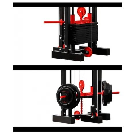 Machine poulie vis à vis charge guidée et libre 250 kg - vue 3