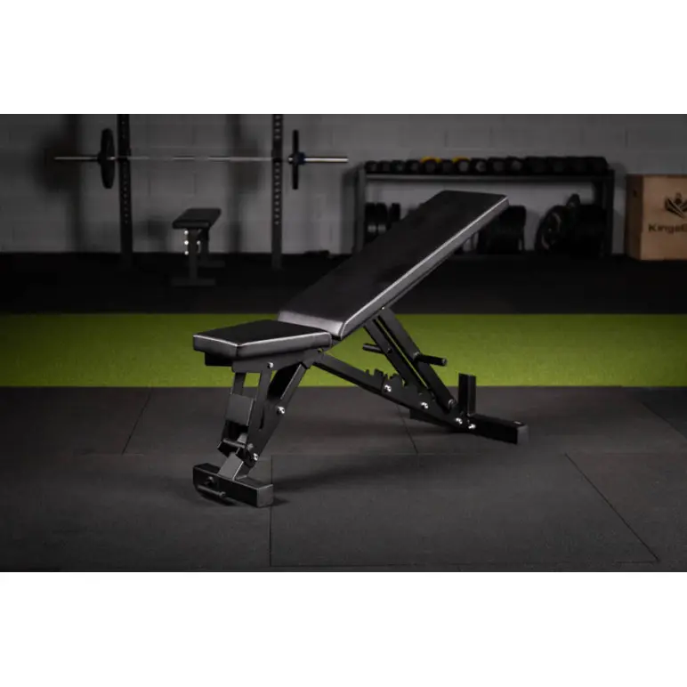 Banc de training multi fonctions en cuir avec dossiers et assises réglables sur plusieurs positions