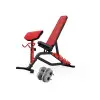 Banc de musculation semi pro avec pupitre à biceps et kit haltères 20 kg