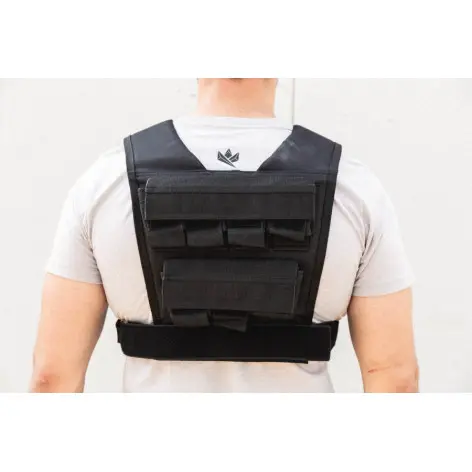 Gilet lestée de musculation en coton et en nylon - vue 2