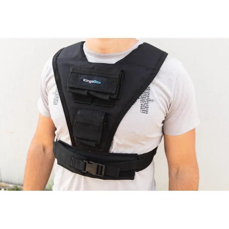 Gilet lestée de musculation en coton et en nylon