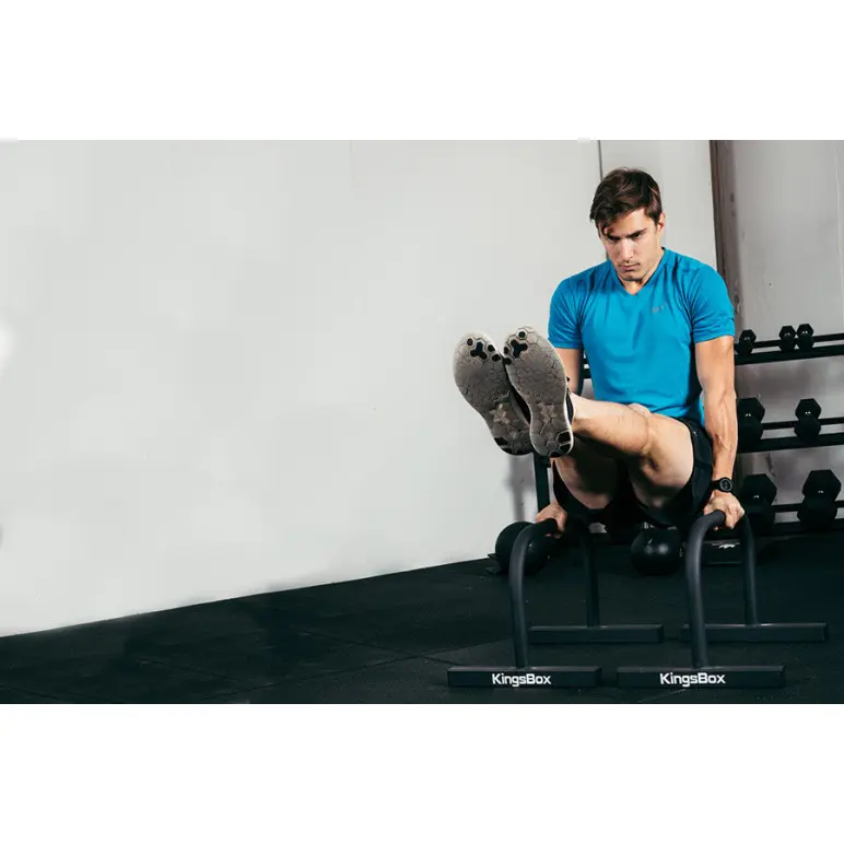 Barres parallèles en acier pour séances de fitness/gymnastique - Kingsbox - vue 1