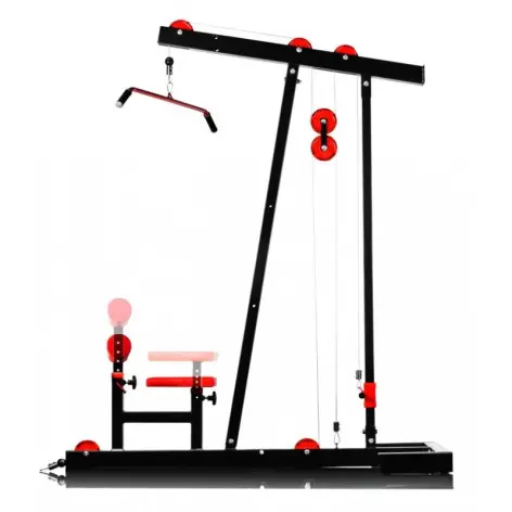 Station à poulie haute et basse réglable pour homegym capacité charge maximum 200 kg - vue 3