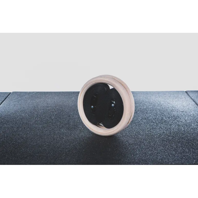 Set d'anneau de gymnastique  en bois avec sangles de la marque Kingsbox