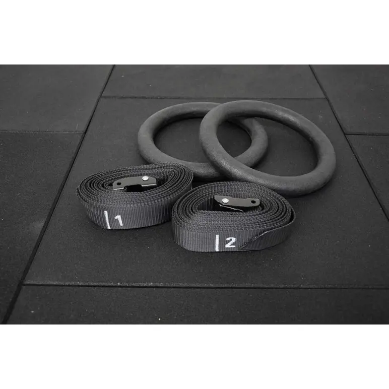 Set de gym avec anneaux, sangles et boucles velcro