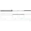 Barre olympique chromé 220cm - vue 4