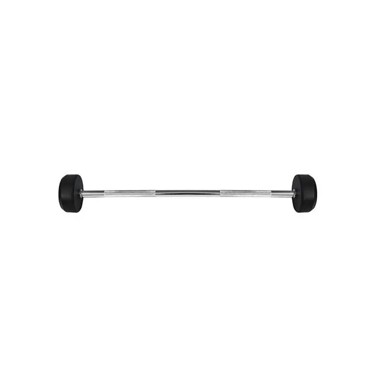 Barre de musculation droite monobloc avec charge 35 kg