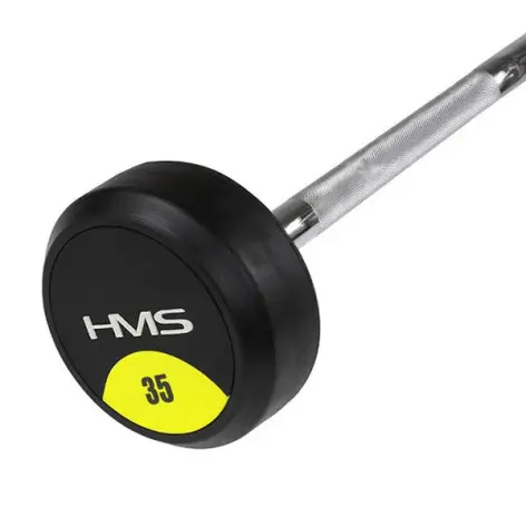 Barre de musculation droite monobloc avec charge 35 kg - vue 2