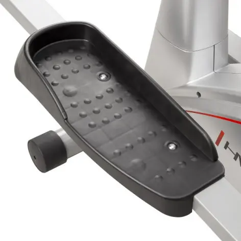 Vélo d'appartement elliptique avec roues de transport, écran LCD et résistance magnétique - vue 8