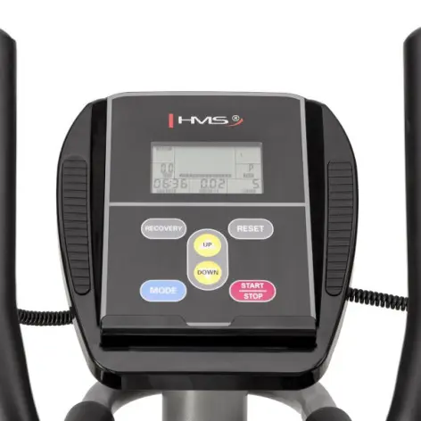 Vélo d'appartement elliptique avec roues de transport, écran LCD et résistance magnétique - vue 4