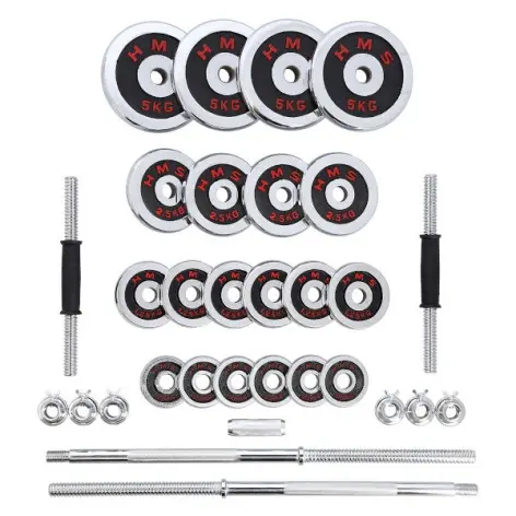 Valise d'entraînement de musculation avec équipement en acier chromé - vue 2