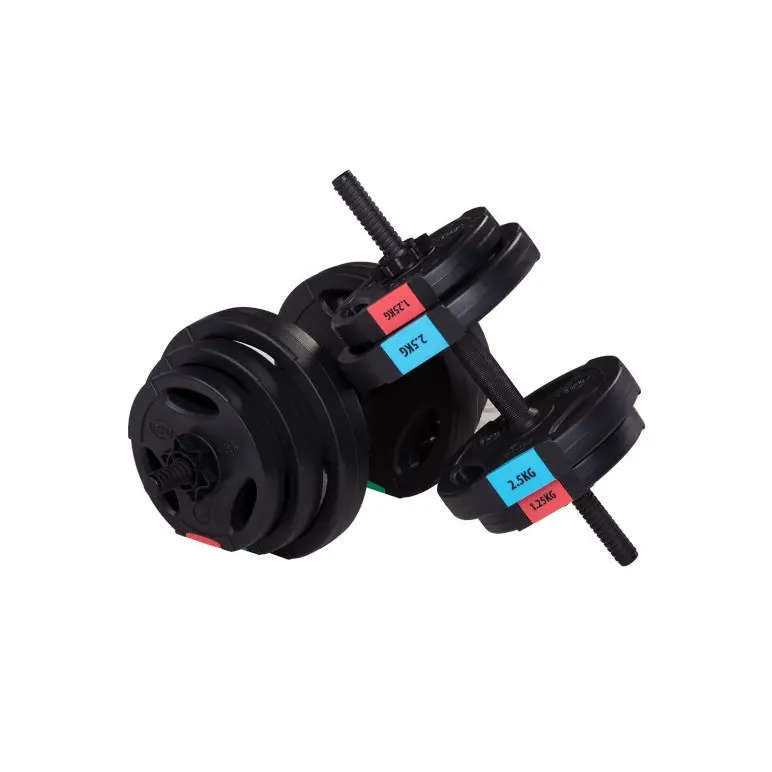 Pack homegym pour training de musculation avec haltère et disques de poids