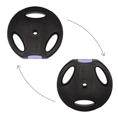 Pack homegym pour training de musculation avec haltère et disques de poids - vue 6