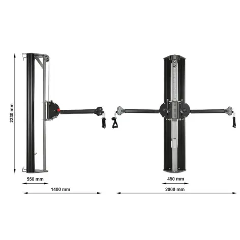 Appareil fonctionnel avec colonne de poids 80 kg - vue 8