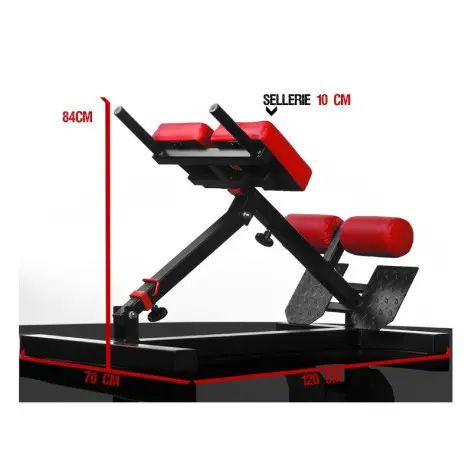 Banc professionnelle de musculation pour lombaires et abdominaux - vue 4