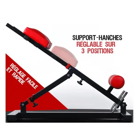 Banc professionnelle de musculation pour lombaires et abdominaux - vue 7