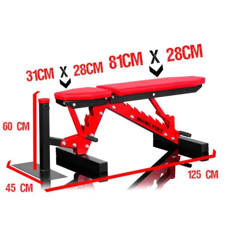 Banc de musculation professionnel avec support à options - vue 4