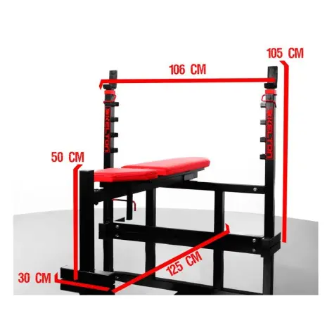 Banc de musculation avec porte-haltères - vue 5