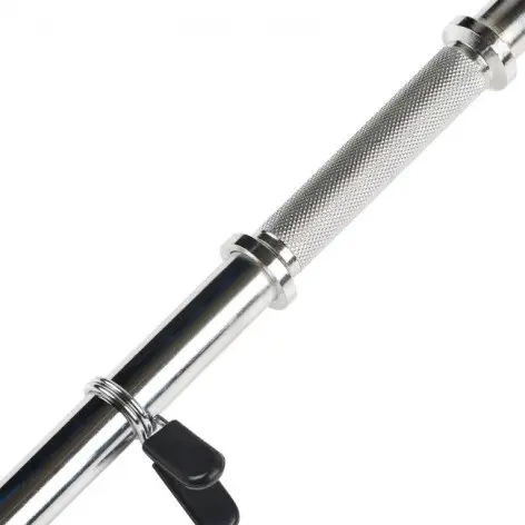 Paire de barres d'haltères standard en acier avec colliers - vue 2