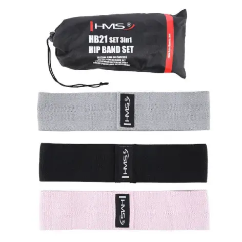 Ensemble de 3 hip band pour échauffement de musculation - vue 4
