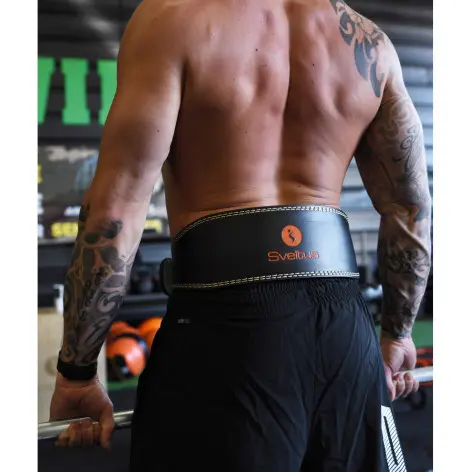 Ceinture d'haltérophilie en cuir 105 cm - vue 5