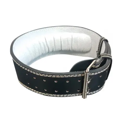 Ceinture d'haltérophilie en cuir 105 cm - vue 2