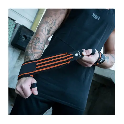 Paire de protèges poignets réglables de musculation - vue 2