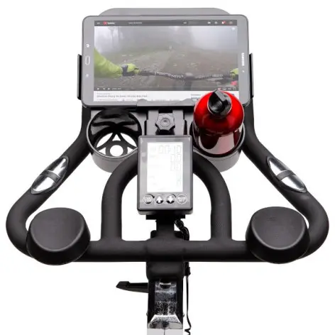 Vélo de spinning avec roue d'inertie 15 kg pour homegym - vue 4