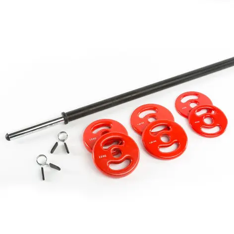 Kit de musculation complet - barre et disques de poids - vue 3