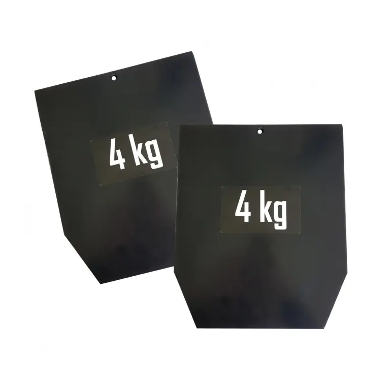 Plaques en acier 4 kg pour gilet lesté de musculation pro