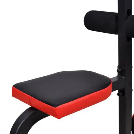 Station complète à poulie haute et basse 140 kg avec banc de musculation - vue 7