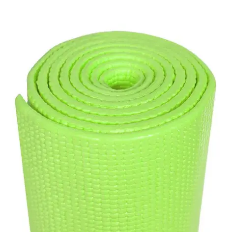 Tapis de yoga vert pour sport au sol - vue 4
