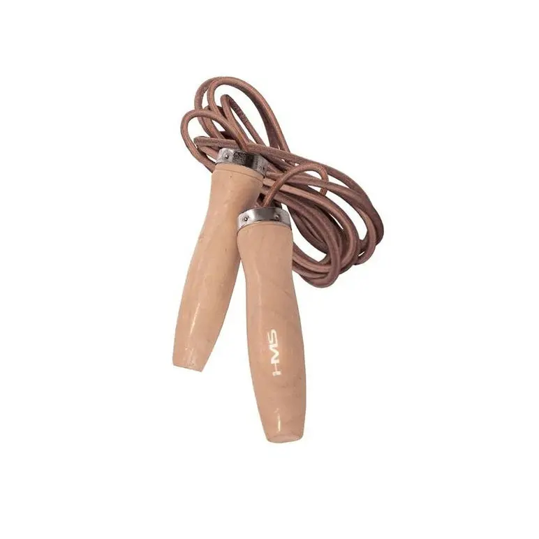 Jump rope de musculation avec câble en cuir