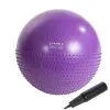 Balle de gymnastique polyvalente de 55 cm de diamètre pour exercices sportifs et massage - Pompe de gonflage incluse - vue 2