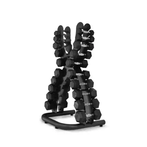 Rack d'haltères pour le rangement de 10 paires hexagonaux ou chromées - vue 3