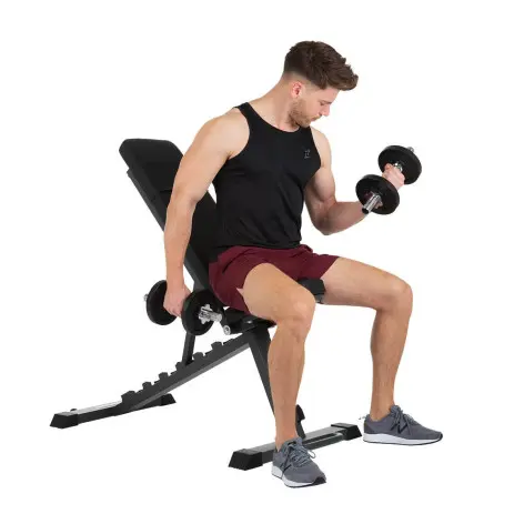 Banc de musculation hammer réglable avec roues de transport - vue 11