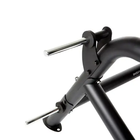 rack à squat complet pour musculation en home gym avec barre de traction, réglages et supports de rangement - vue 6