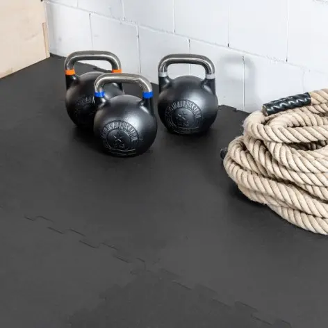 Dalle puzzle revêtement de sol homegym - 956 mm x 956 mm - vue 2