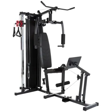 Multi-station avec postes d'entraînement multiples , accessoires et banc à lombaires - vue 2