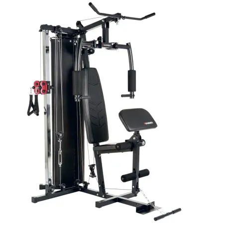 Multi-station avec postes d'entraînement multiples , accessoires et banc à lombaires - vue 3