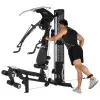 Station multi-fonctions avec set d'accessoires : Training complet de sport en homegym - vue 15