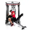 Option curl pour les biceps et triceps avec porte-haltères longs - vue 3