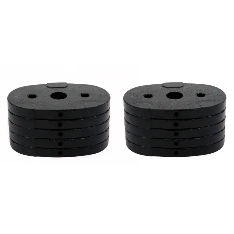 Kit de 10 disques de poids supplémentaires pour un total de 45 kg