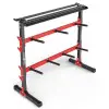 Rack de rangement 3 en 1 pour stocker vos haltères, disques de poids et barre de musculation