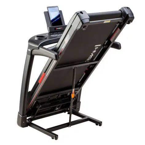 Tapis roulant pliable avec écran LCD et support multimédia - vue 3